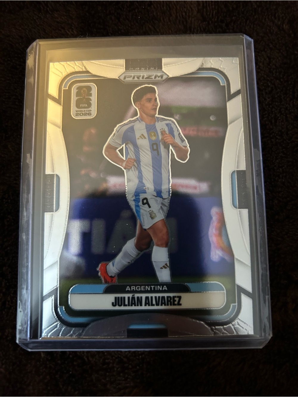 Panini Prizm Julián Alvarez Argentina Card - Silver/Blue